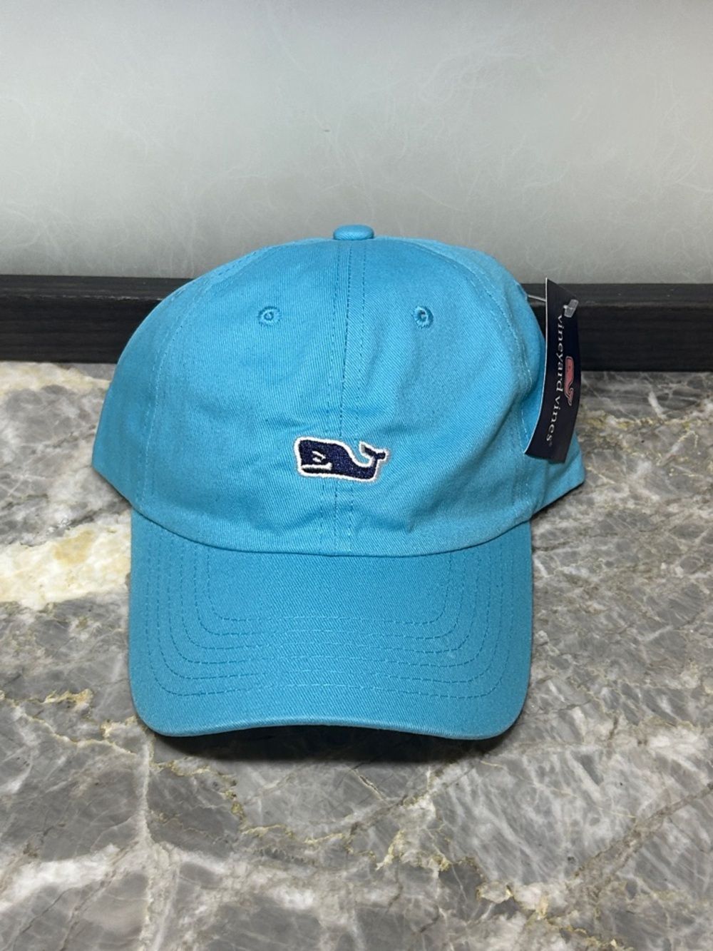 Vineyard Vines Turquoise Whale Baseball Cap